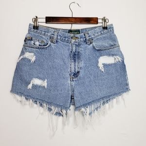Vintage Lauren Jeans High Rise Mom Shorts 29